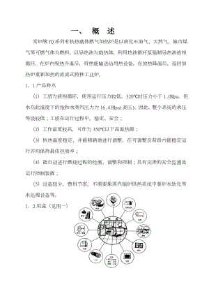 苯加氢导热油炉产品说明书.doc