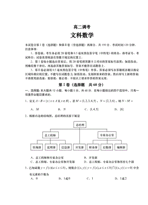 高二数学文科试题.doc