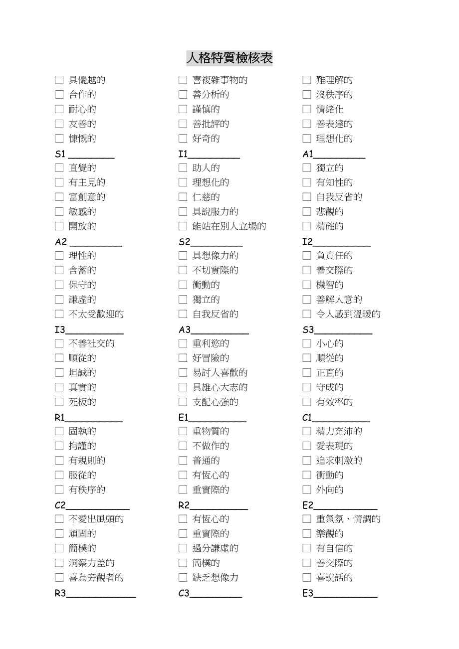 人格特质检核表.doc_第1页