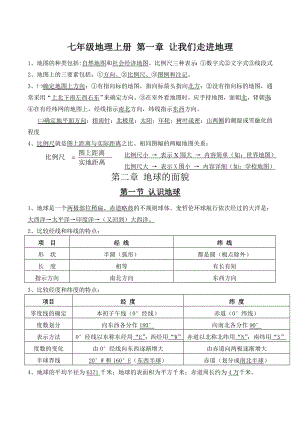 七年级地理上册第一章-让我们走进地理.doc