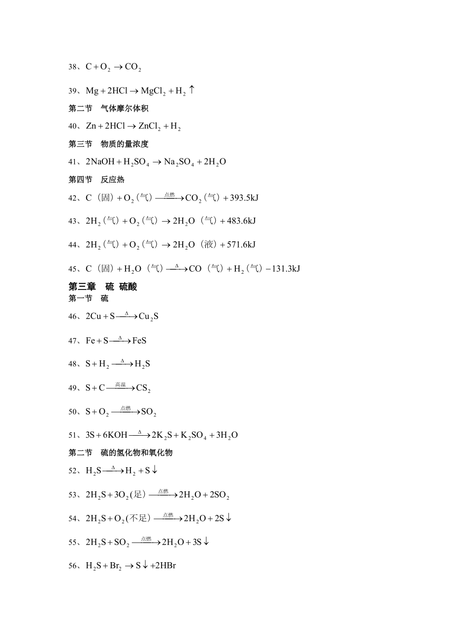 高考总复习之高中化学方程式总结.doc_第3页