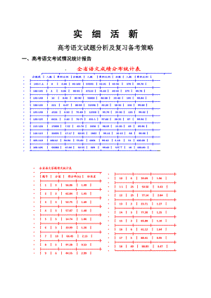 高考语文讲座提纲：高考语文试题分析及复习备考策略.doc