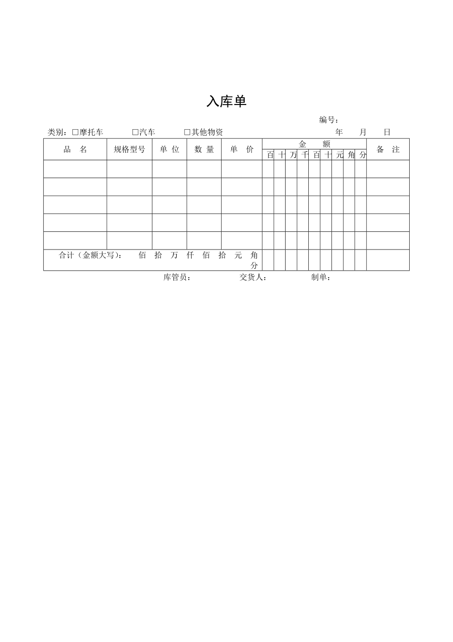 仓库管理表格大全汇总仓库出入.doc_第1页