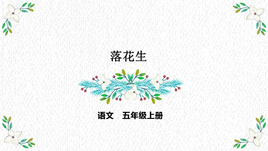 五年级上册语文课件落花生第二课时PPT课件部编版.pptx_第1页