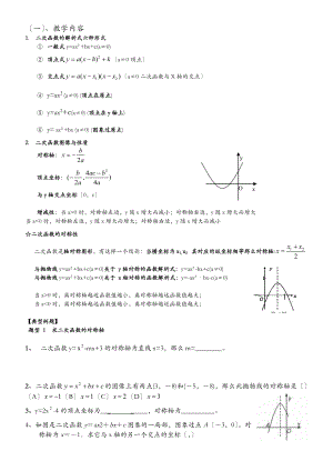 二次函数的对称性.doc