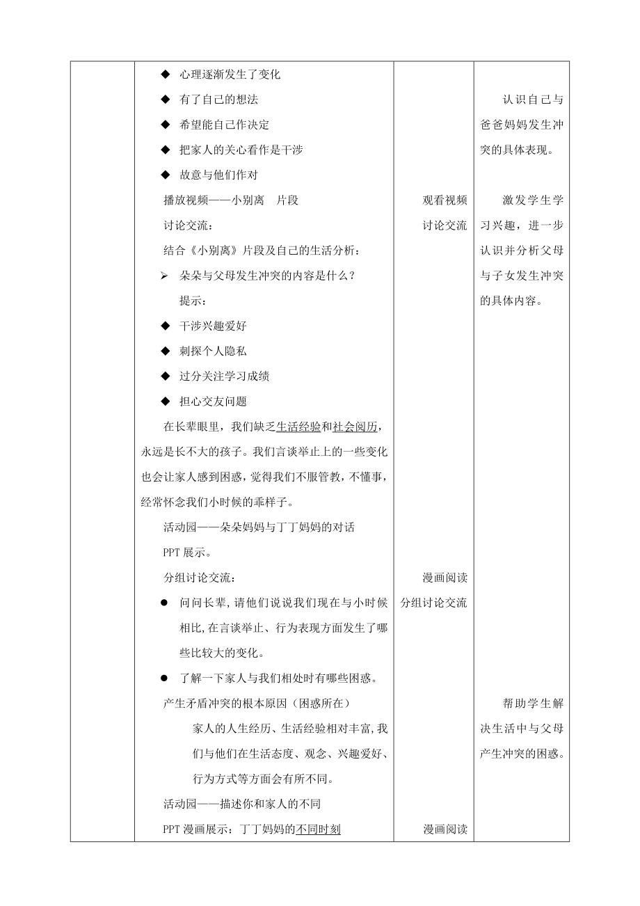 五年级道德与法治下册-第一单元-我们一家人-第1课-读懂彼此的心-第1课时-相互理解教案.doc_第2页