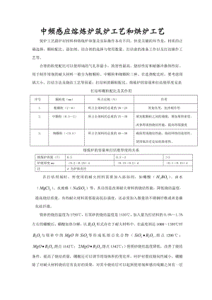 中频炉炉衬筑炉工艺.doc