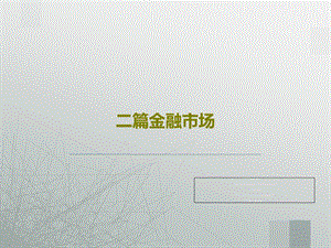 二篇金融市场.ppt