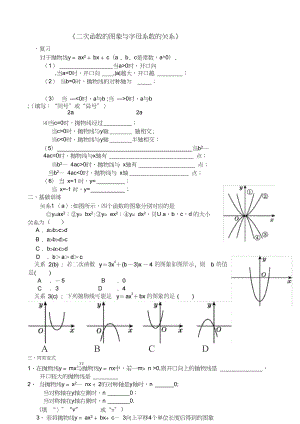 二次函数的图象与字母系数的关系.doc