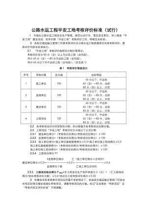 公路水运工程“平安工地”考核评价标准及表格.doc