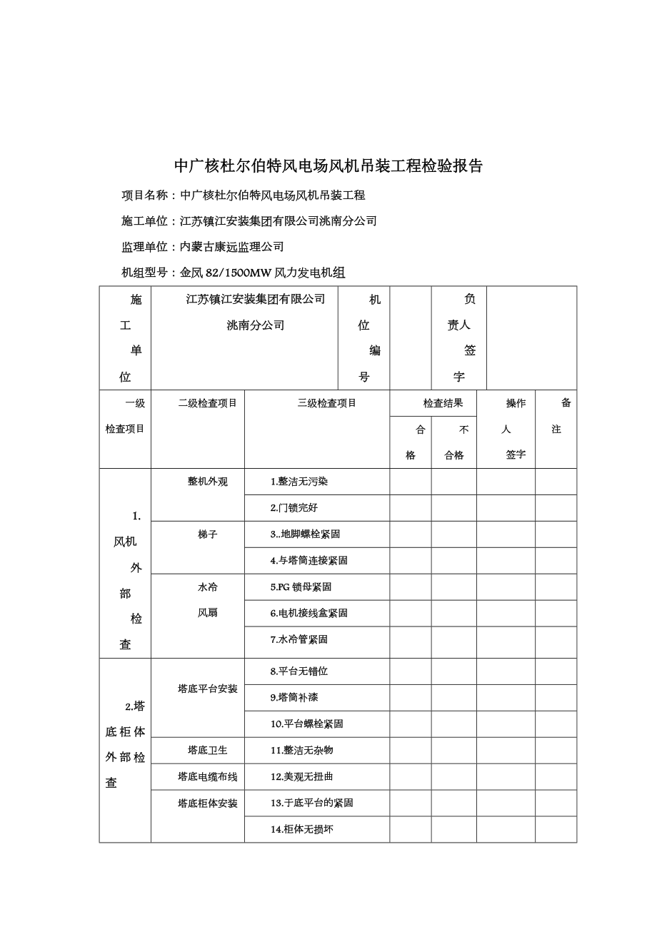 中广核杜尔伯特风电场风机吊装工程检验报告.doc_第1页