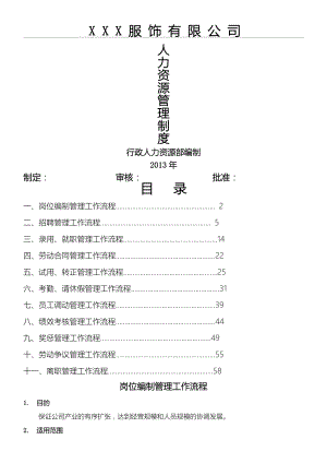 企业人力资源管理程序.doc