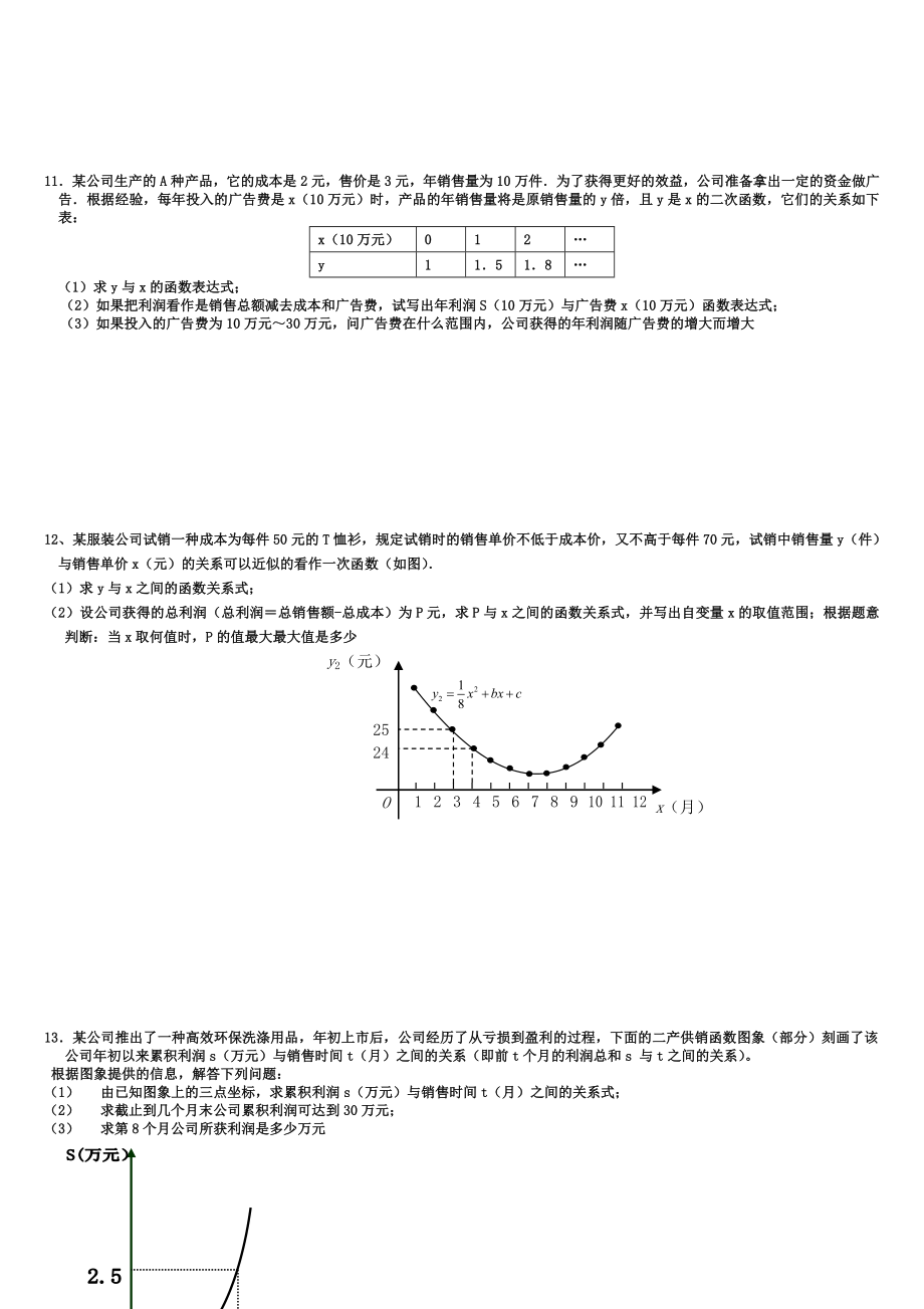 中考数学利润问题专题训练.doc_第3页