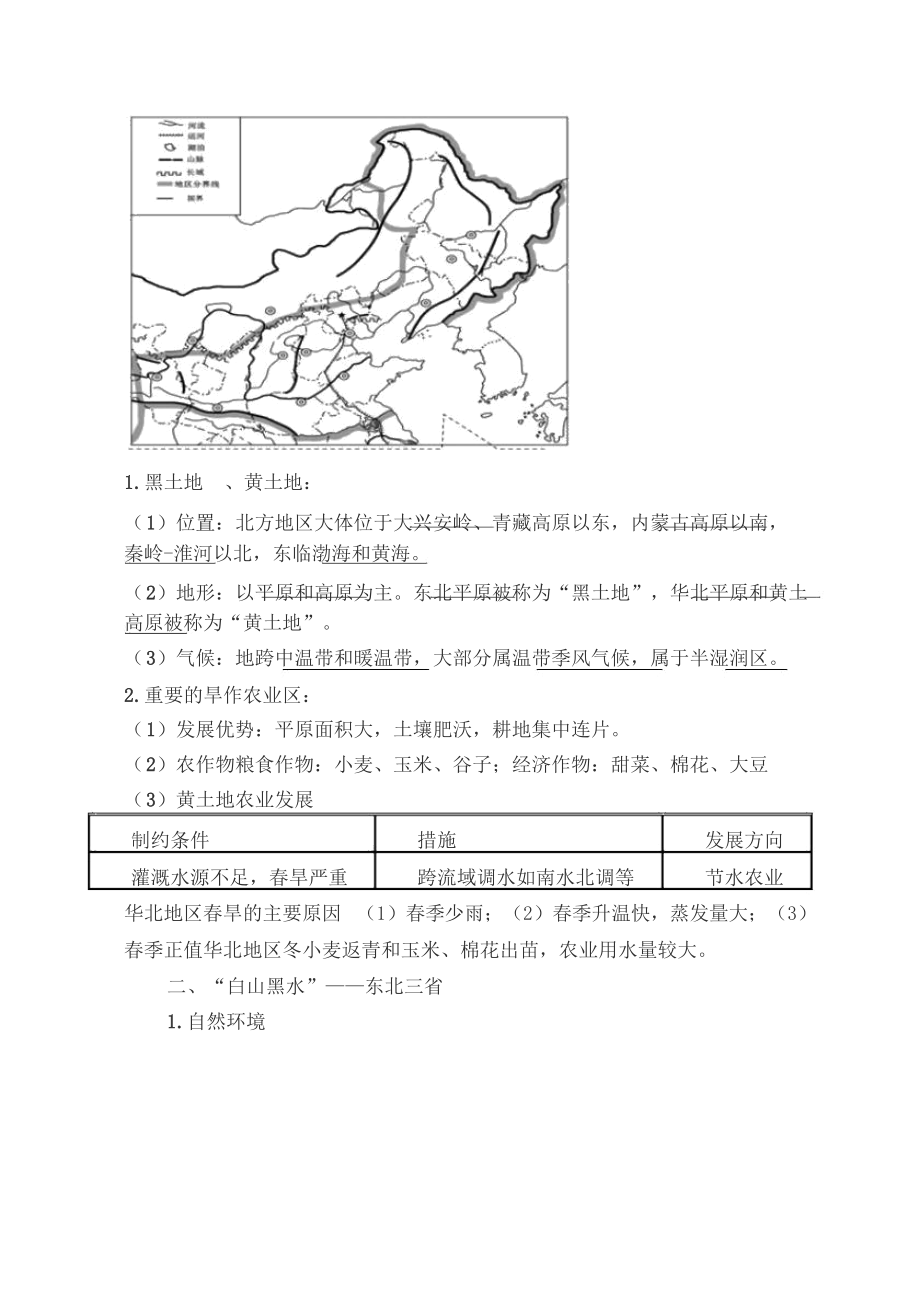 人教版八年级下册地理知识点总结最新.docx_第2页