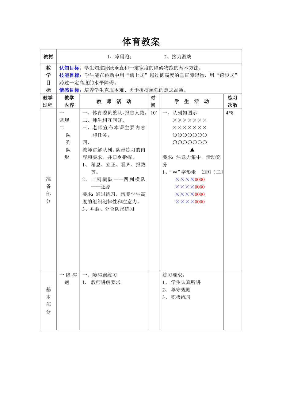 初中体育教案全集八级精编.docx_第3页