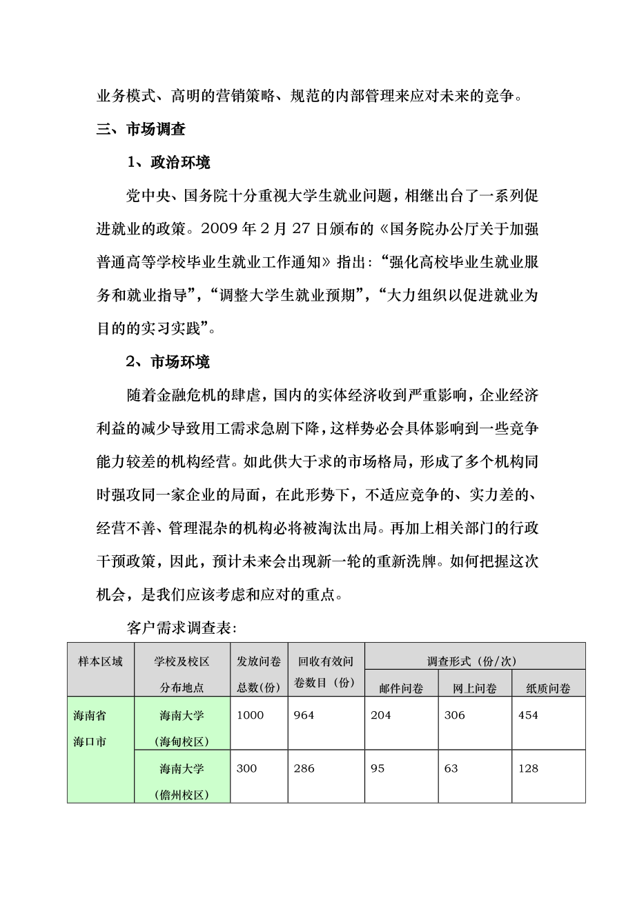 人力资源管理公司创业项目计划书.doc_第2页