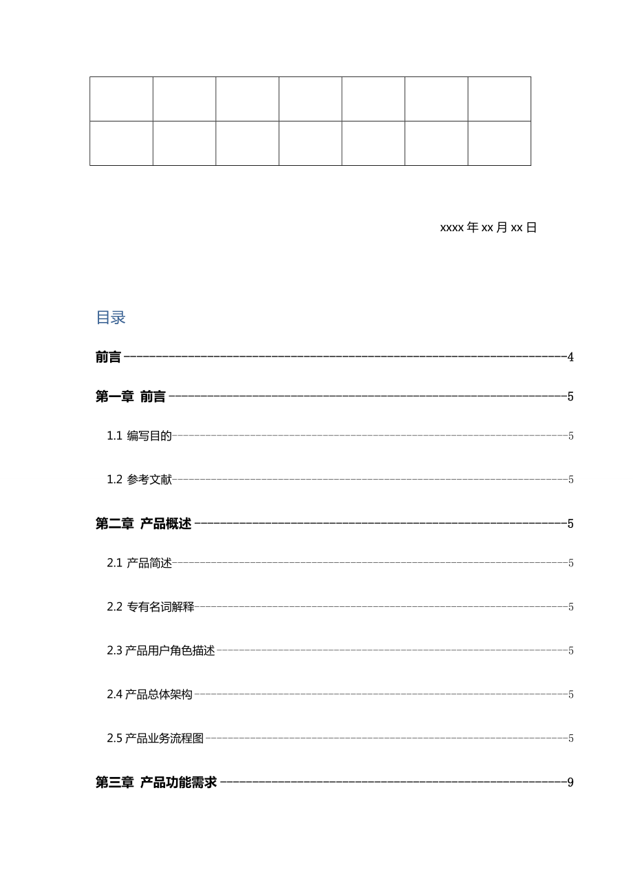 产品设备需求文档资料PRD资料标准模板.doc_第2页