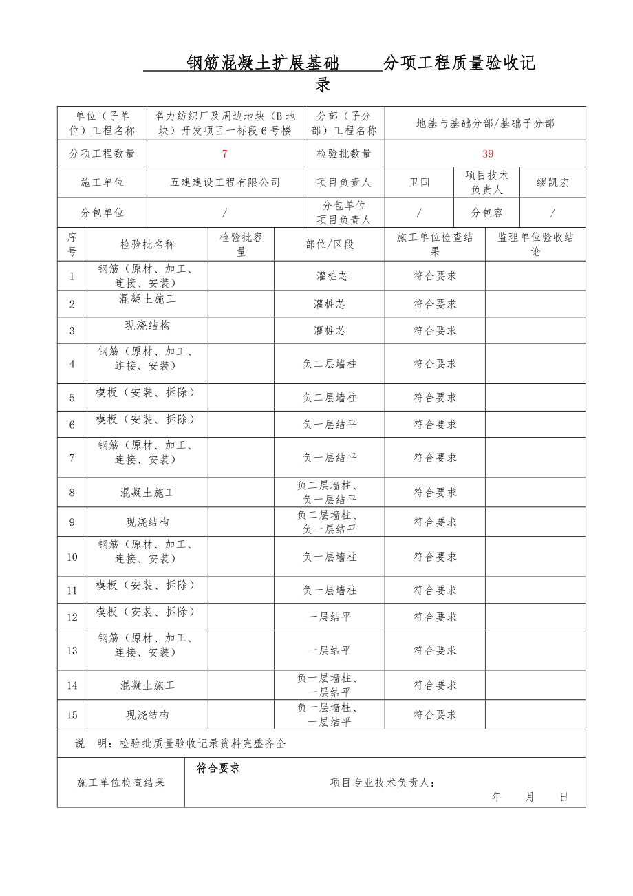 分项工程质量验收记录文本.doc_第2页