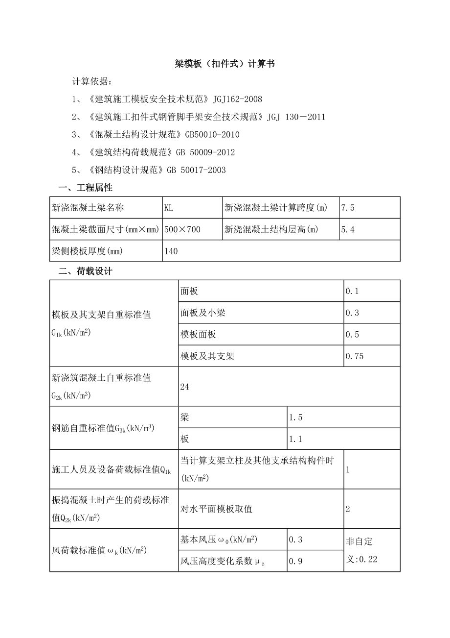 梁模板受力计算书.doc_第1页