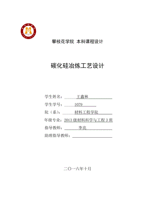 碳化硅冶炼工艺设计.docx