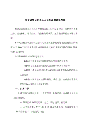 公司员工工资标准的建议方案.doc