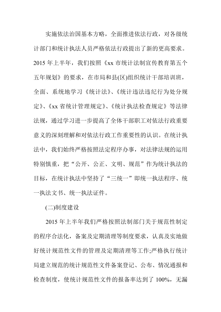 市统计局依法行政工作自查报告.doc_第2页