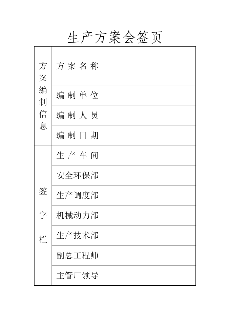 石化炼厂生产方案模板.doc_第2页