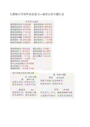 人教版小升初毕业总复习.doc