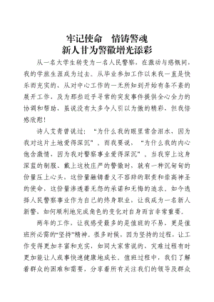 公安警察先进事迹材料.doc