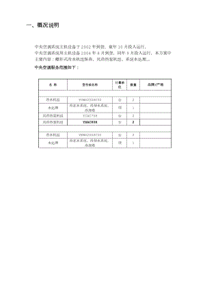 冷水机组保养服务与系统水处理保养方案书.doc