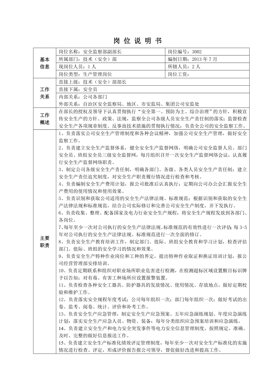 技术支持部岗位说明书.doc_第3页