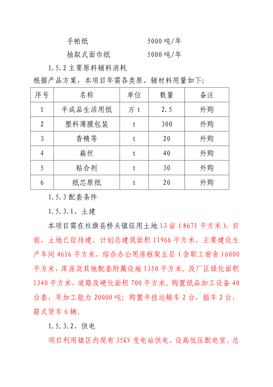 投资年产2万吨高档卫生纸加工项目投资可行性研究报告书.doc_第3页