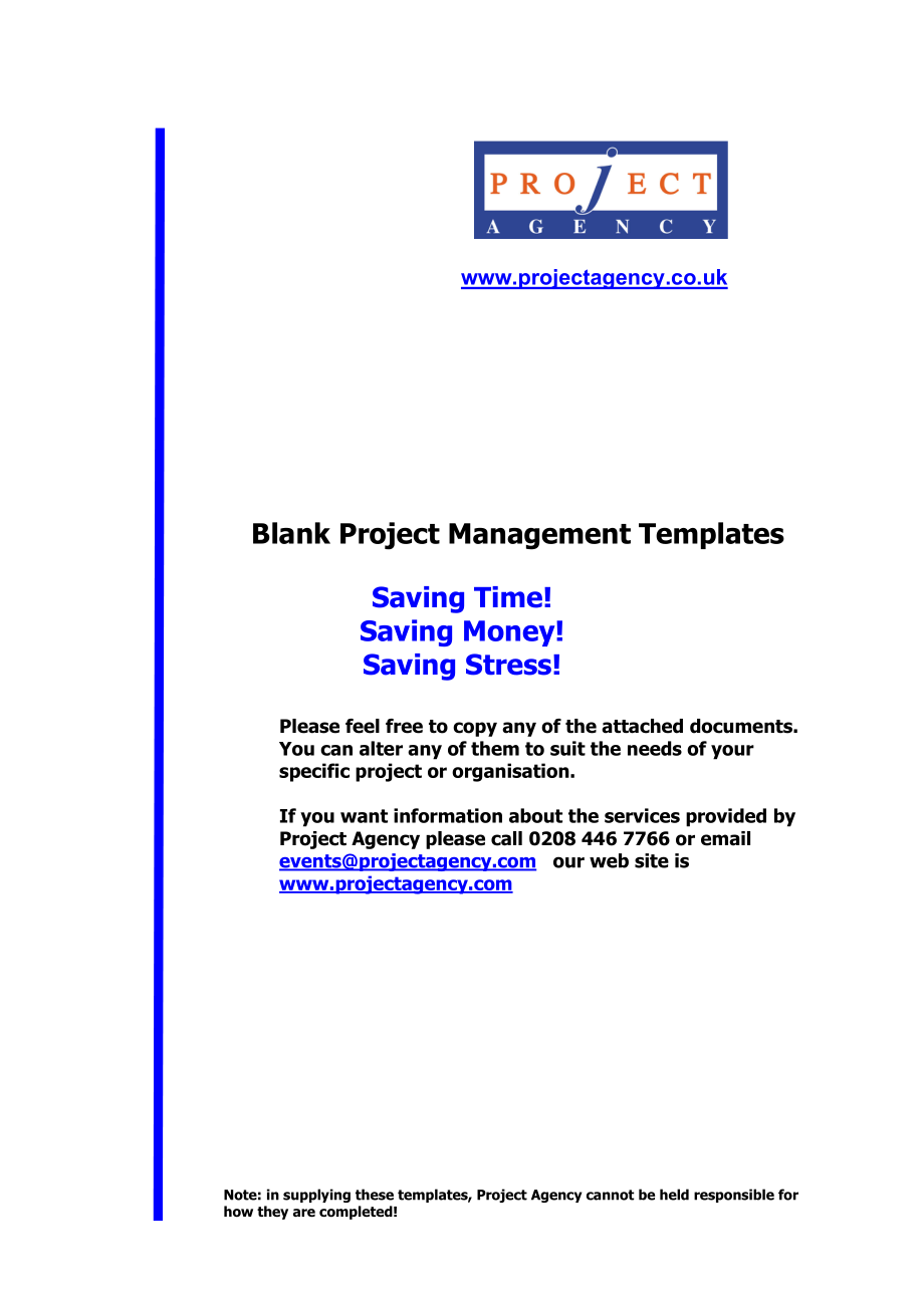 Project Management Templates.doc_第1页