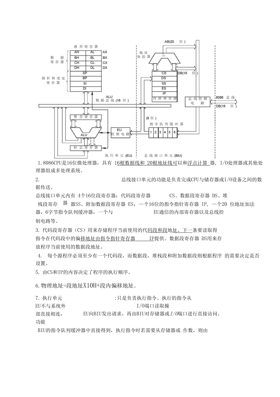 微机原理与单片机(部分知识点).docx_第1页