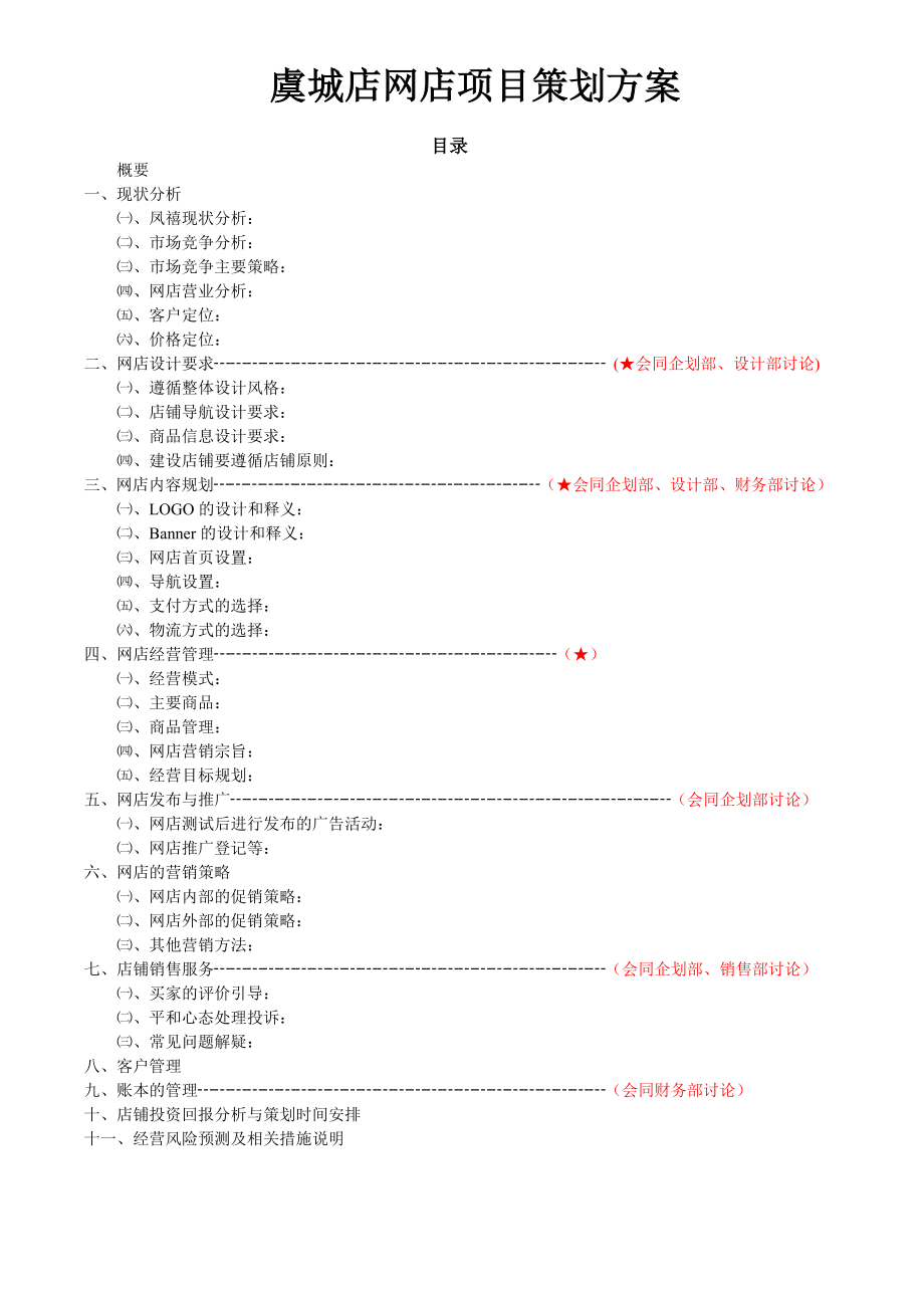 虞城店网店项目策划方案.doc_第1页