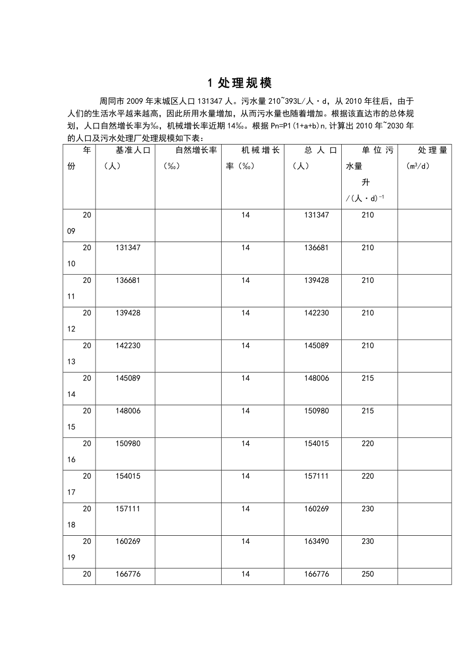 生活污水处理A2O工艺计算说明书.doc_第2页