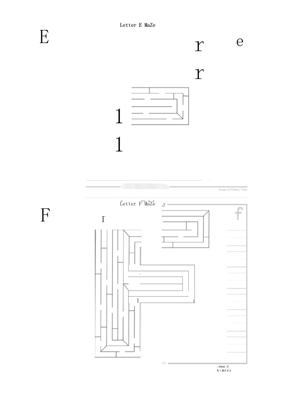 儿童早教专注力训练二十六个字母迷宫大冒险训练打印版.docx_第3页