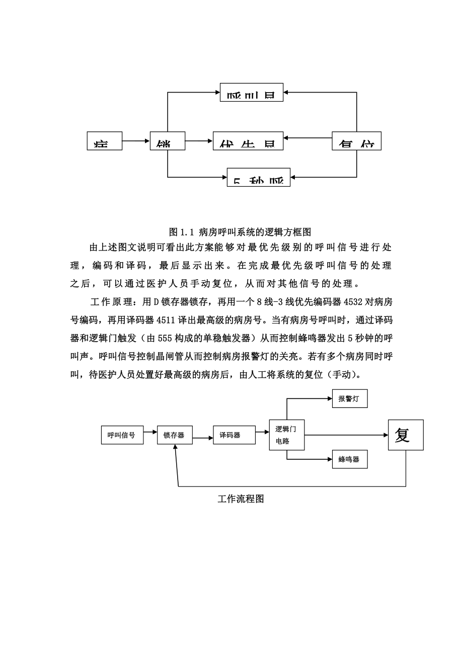 毕业论文设计：医院病人紧急呼叫系统设计报告.doc_第3页