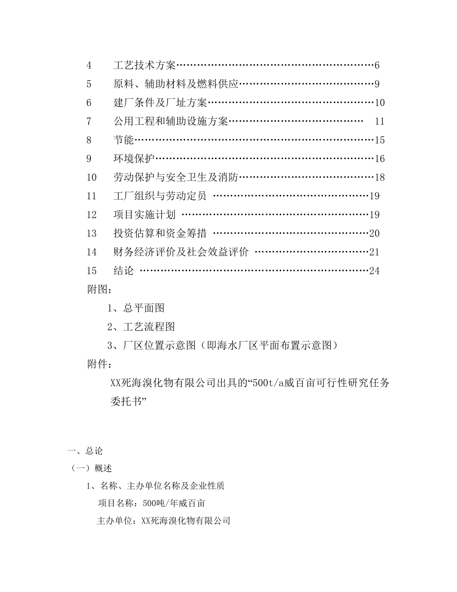 XX死海溴化物有限公司出具的“500ta威百亩可行性研究.doc_第2页