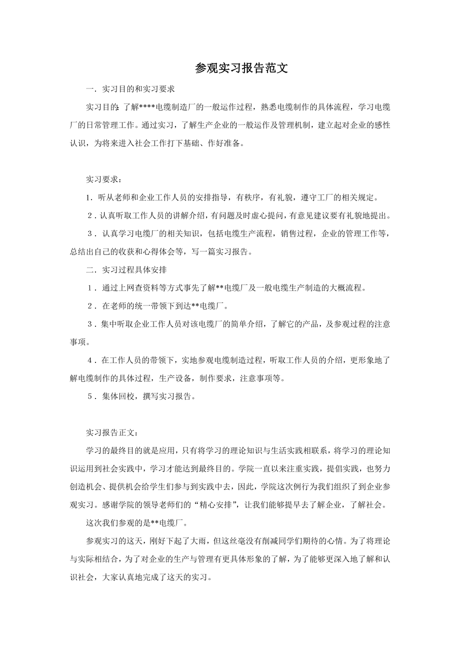 参观实习报告范文.doc_第1页