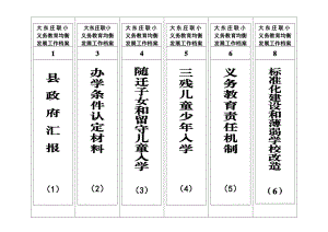 县义务教育均衡发展工作档案标签.doc