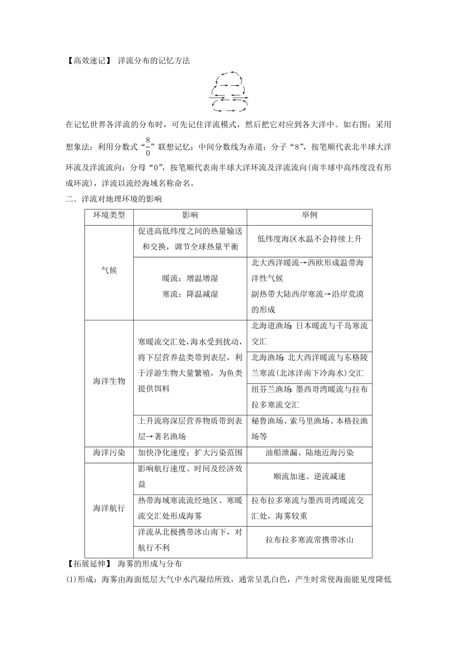 专题三-水-微专题3.7-洋流-二轮地理微专题要素探究与设计-Word版含解析.doc_第2页