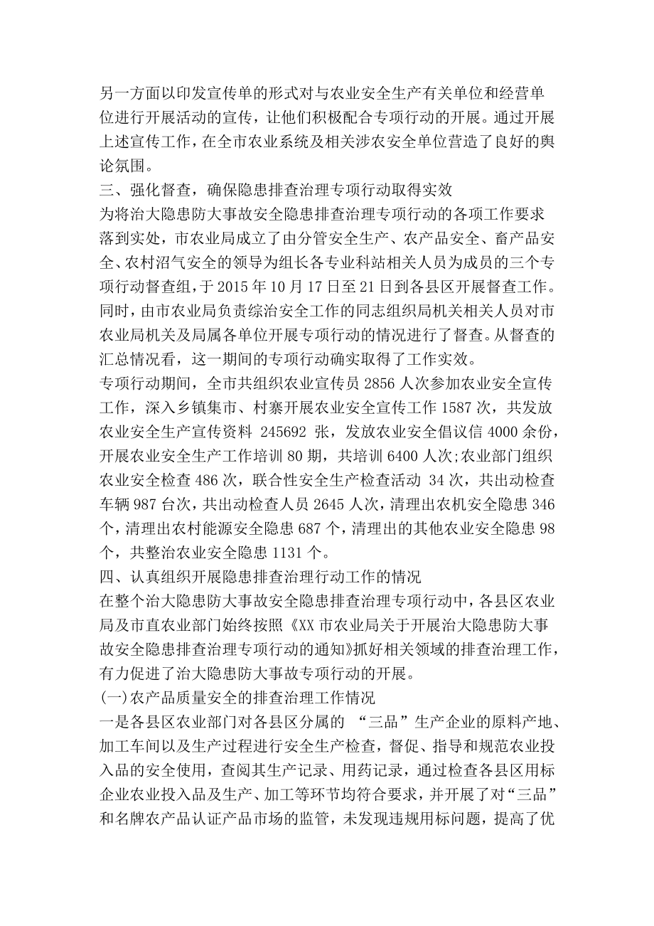 农业系统治大隐患防大事故专项行动工作总结.doc_第2页