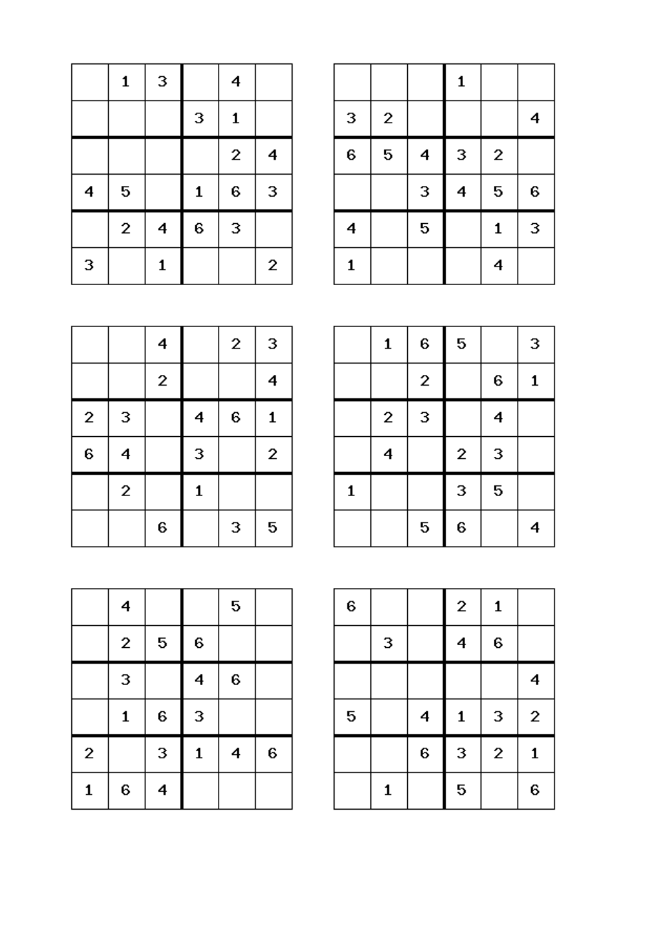 六宫格数独100题精编版.doc_第1页