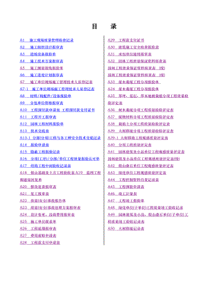 全套园林内业表格模板.doc