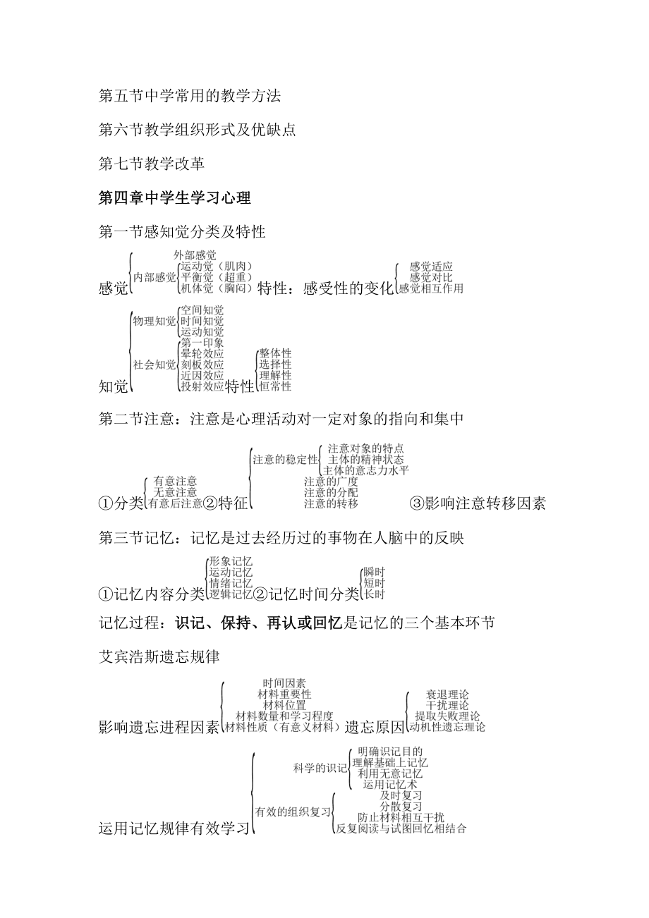 中学教育知识与能力知识框架.doc_第2页