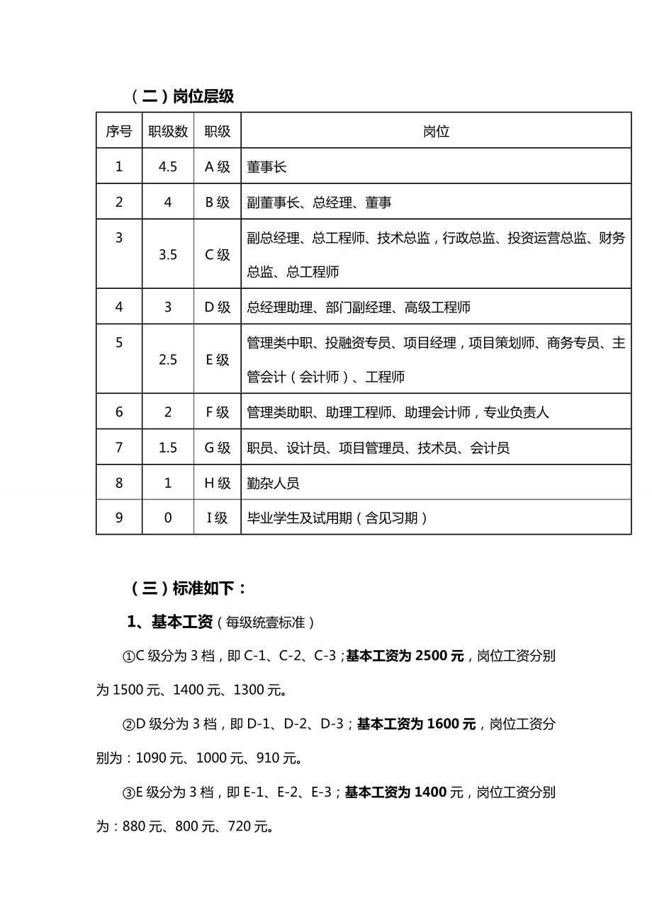 【薪酬管理)工资结构分配办法.doc_第3页