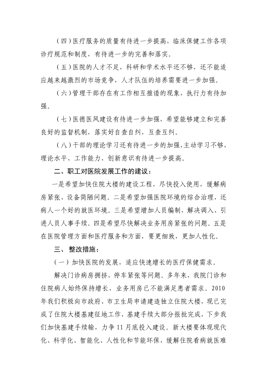 医院治庸问责工作自查整改报告.doc_第2页