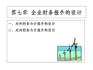 企业财务报告的设计概述.ppt