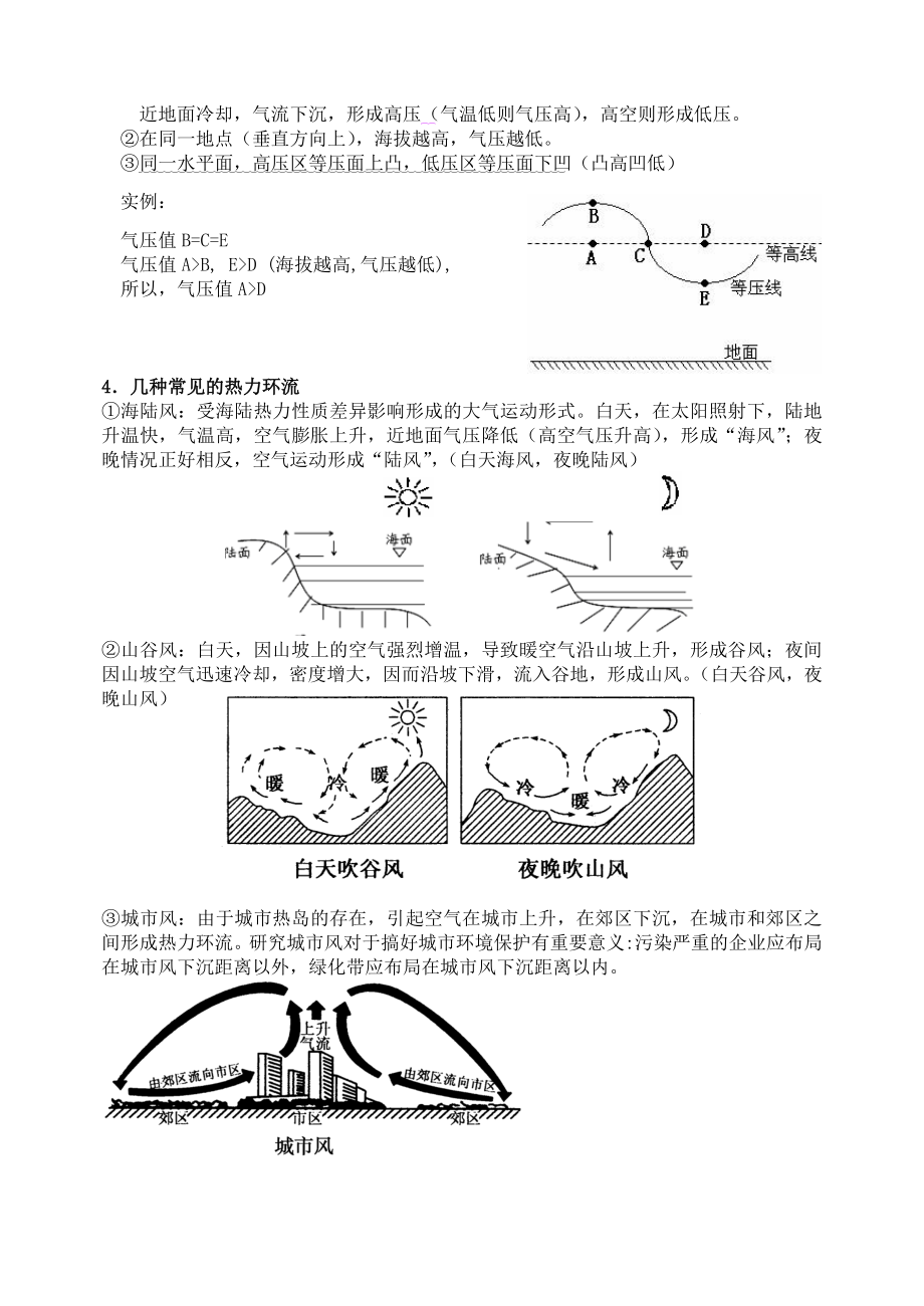 《地球上的大气》知识点总结精编版.doc_第2页